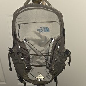 The North Face Black and Gray Backpack